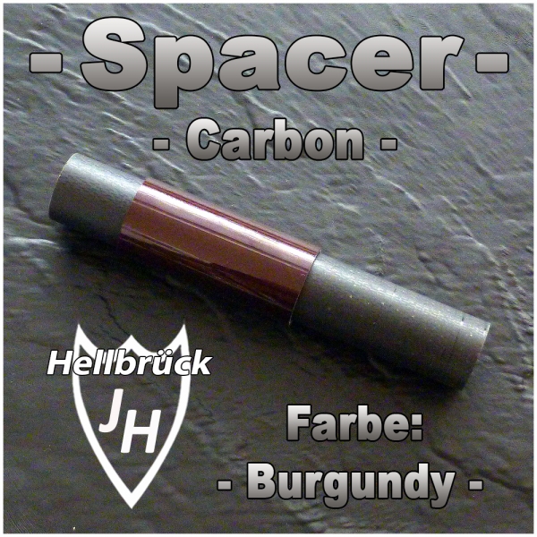 Carbonspacer - Farbe: Burgundy